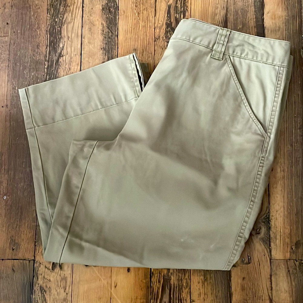 Talbots Petites Khaki Capri Pants